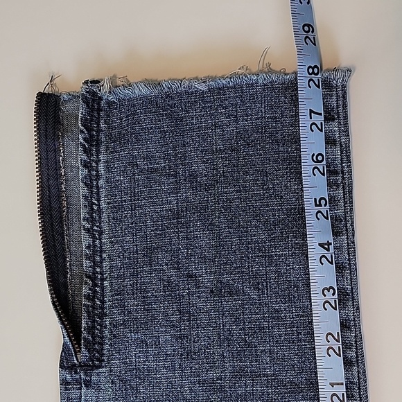 Wink Wink Blue Jeans Denim Japanese Ankle Distressed Cropped Whiskering S - Picture 10 of 11